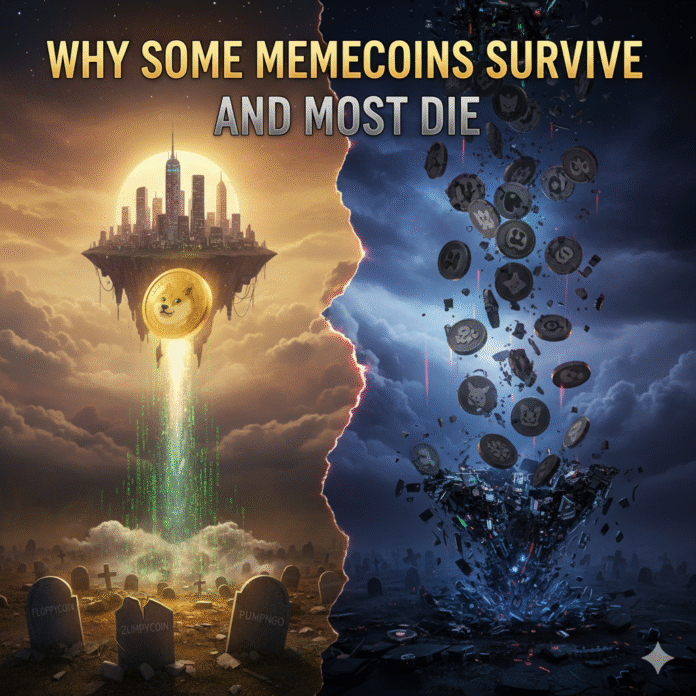 Memecoins Die and Survive