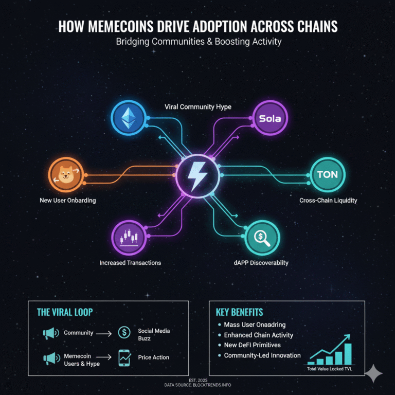 How Memecoins Drive Adoption Across Blockchain Chains