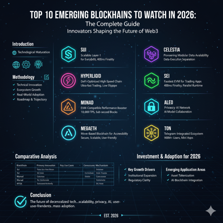 Top 10 Emerging Blockchains to Watch in 2026
